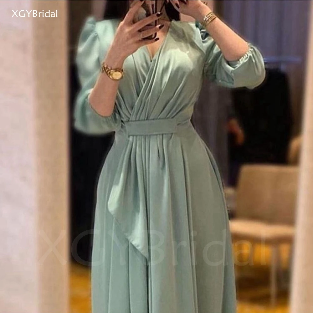 New Arrival Muslim Caftan V-neck Evening Dresses Simple 3/4 Sleeves Formal Party Dress Robes de Soirée Vestidos Robe Longue
New Arrival Muslim Caftan V-neck Evening Dresses Simple 3/4 Sleeves Formal Party Dress Robes de Soirée Vestidos Robe Longue