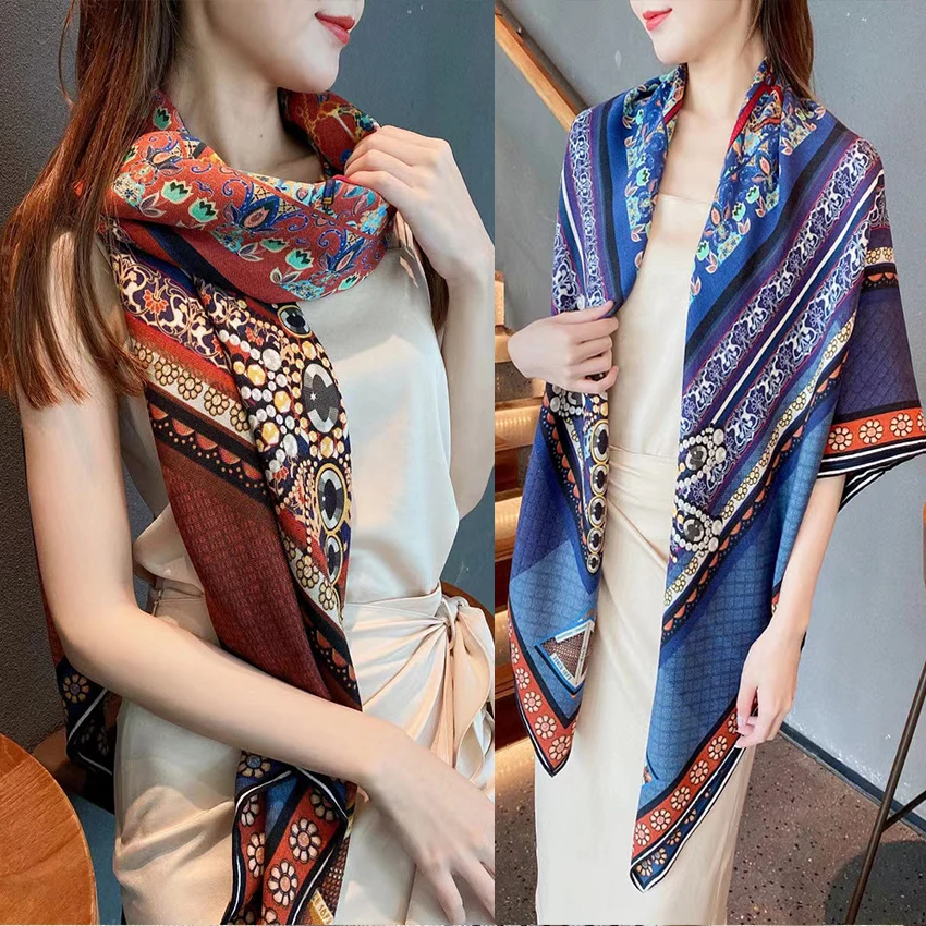 New Coffee Blue Women Scarves Fashion 30% Pure Silk 70% Cashmere Square Shawl Scarf Winter Double Faces Pashmina Scarves Tippets
New Coffee Blue Women Scarves Fashion 30% Pure Silk 70% Cashmere Square Shawl Scarf Winter Double Faces Pashmina Scarves Tippets