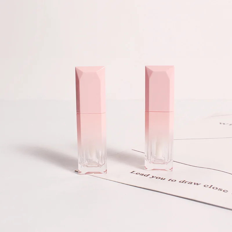 

10/30/50pcs Gradient Pink Empty Lip Gloss Tube Lips Balm Bottle Brush Container Mini Refillable Lipgloss Bottles Beauty Tool