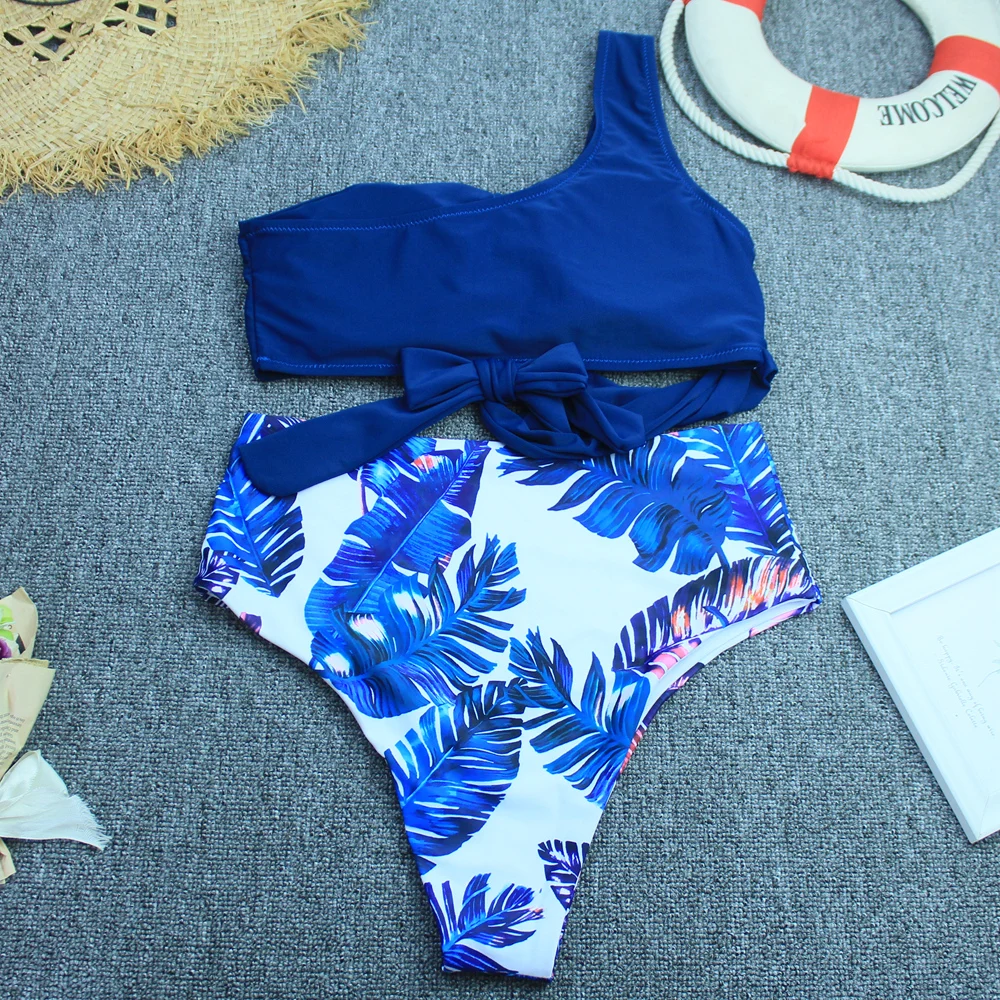 Sexy Bikinis Women 2020 New One Shoulder Swimwear High Waist Swimsuit Bandage Bathing Suits Beach wear Biquini Female
Sexy Bikinis Women 2020 New One Shoulder Swimwear High Waist Swimsuit Bandage Bathing Suits Beach wear Biquini Female