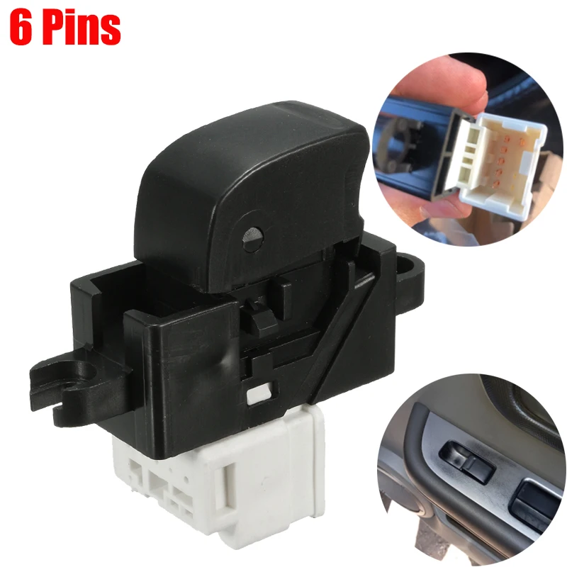 Переключатель стеклоподъемника, 6 контактов, 254110V000, 254110V00A, для Nissan Pathfinder, X-Trail, Almera, Patrol 
Переключатель стеклоподъемника, 6 контактов, 254110V000, 254110V00A, для Nissan Pathfinder, X-Trail, Almera, Patrol
