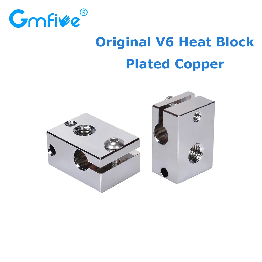GmFive Оригинальный V6 нагревательный блок покрытый медью для E3D V6 Hotend закаленная стальная насадка для BMG экструдера Titan 3D части принтера
GmFive Оригинальный V6 нагревательный блок покрытый медью для E3D V6 Hotend закаленная стальная насадка для BMG экструдера Titan 3D части принтера