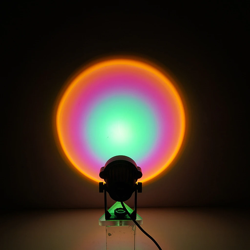Usb Rainbow Sunset Lamp LED Atmosphere Night Light Home Coffee Bar Shop Background Wall Decor Colorful Indoor Outdoor Projector
Usb Rainbow Sunset Lamp LED Atmosphere Night Light Home Coffee Bar Shop Background Wall Decor Colorful Indoor Outdoor Projector