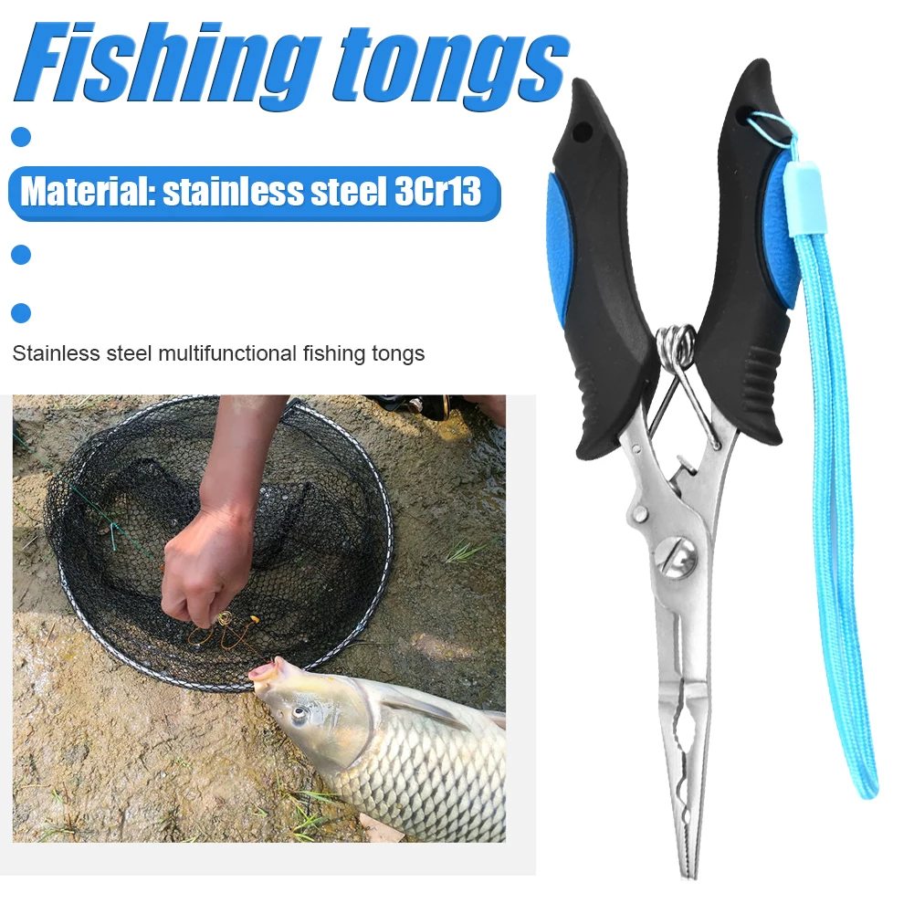 Stainless Steel Fishing Pliers Multi-function Fishing Scissors Plier Line Cutter Lure Bait Tongs Fishing Tackle Tool 
Stainless Steel Fishing Pliers Multi-function Fishing Scissors Plier Line Cutter Lure Bait Tongs Fishing Tackle Tool