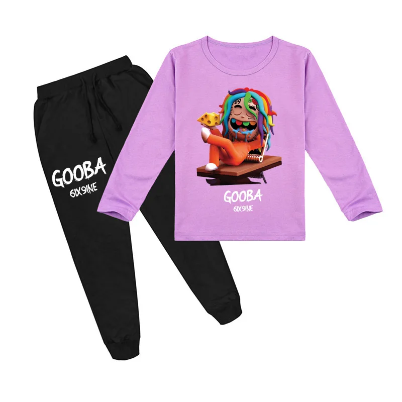 Z&Y 2-16Y New Rapper 6ix9ine Gooba T-shirt Long Pants 2pcs Set Kids Outfits Baby Girl Clothes Set Fashion Autumn Boys Tracksuits
Z&Y 2-16Y New Rapper 6ix9ine Gooba T-shirt Long Pants 2pcs Set Kids Outfits Baby Girl Clothes Set Fashion Autumn Boys Tracksuits