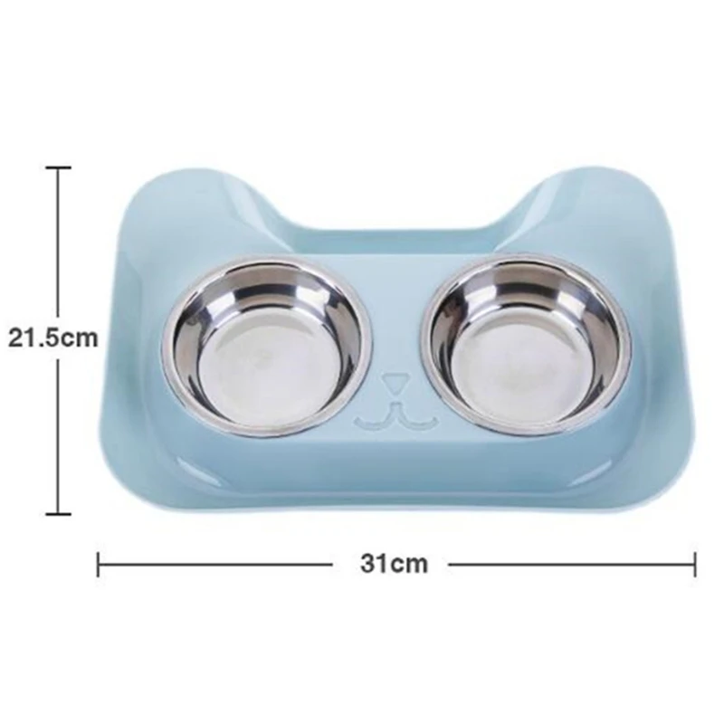 1Pc Durable Double Stainless Steel Dog Cat Bowls With Non-spill & Non-skid Design For Pet Food And Water Elevated Feeding
1Pc Durable Double Stainless Steel Dog Cat Bowls With Non-spill & Non-skid Design For Pet Food And Water Elevated Feeding