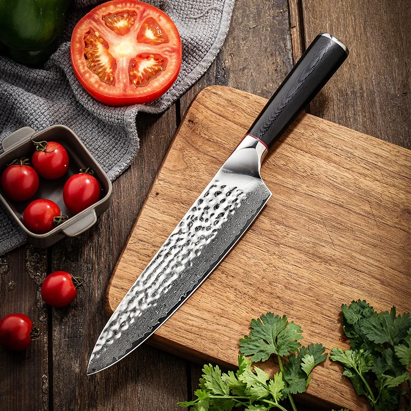 YUZI Professional Chef Knife Damascus Steel Damascus Chef Knife 8 Inch Damascus Cleaver Slicing Kitchen Knife Ebony Wood Handle
YUZI Professional Chef Knife Damascus Steel Damascus Chef Knife 8 Inch Damascus Cleaver Slicing Kitchen Knife Ebony Wood Handle