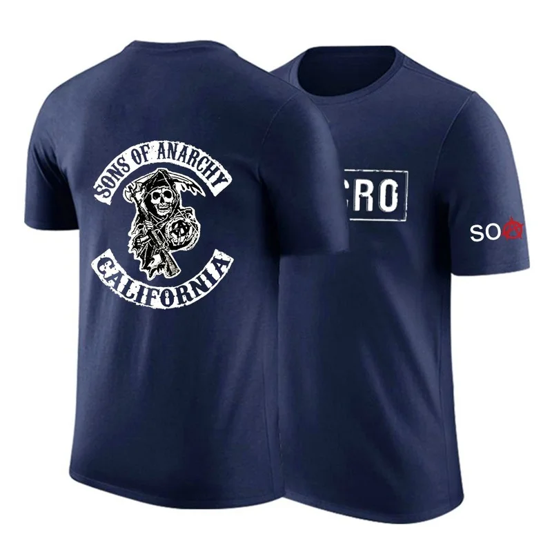 NEW Sons Of Anarchy Customize Tshirt SOA Male Tees Solid Color Short Sleeve Unisex Cotton Hip Hop Fashion Print Top
NEW Sons Of Anarchy Customize Tshirt SOA Male Tees Solid Color Short Sleeve Unisex Cotton Hip Hop Fashion Print Top
