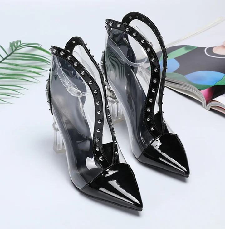 Prova Perfetto Fashion New High Heels Pointed Toe Profiled Heel Sandals Transparent Solid Color Sexy High Heel Women's Sandals
Prova Perfetto Fashion New High Heels Pointed Toe Profiled Heel Sandals Transparent Solid Color Sexy High Heel Women's Sandals