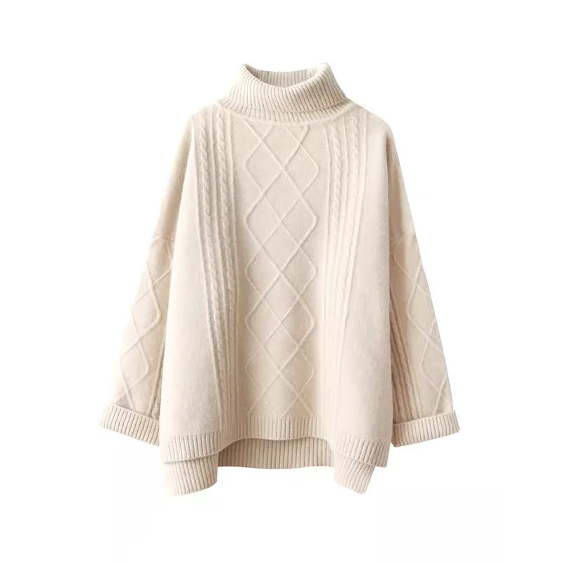 high-neck twisted eight-twist sweater loose and lazy women wearing thick tops and lapel knit bottoming shirt women
high-neck twisted eight-twist sweater loose and lazy women wearing thick tops and lapel knit bottoming shirt women