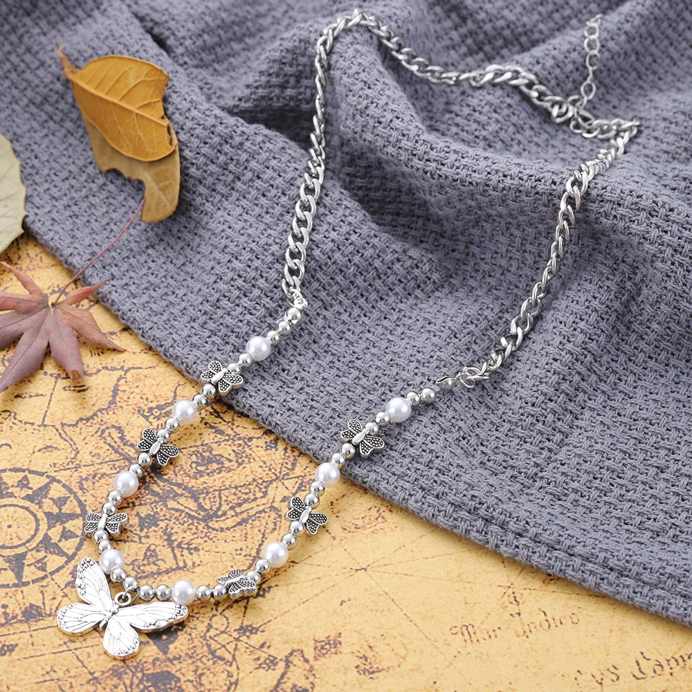 Popular Pearl Hand Beaded Women Necklace High Quality Banquet Accessories Butterfly Women Necklace Pendant Anniversary Jewelry
Popular Pearl Hand Beaded Women Necklace High Quality Banquet Accessories Butterfly Women Necklace Pendant Anniversary Jewelry