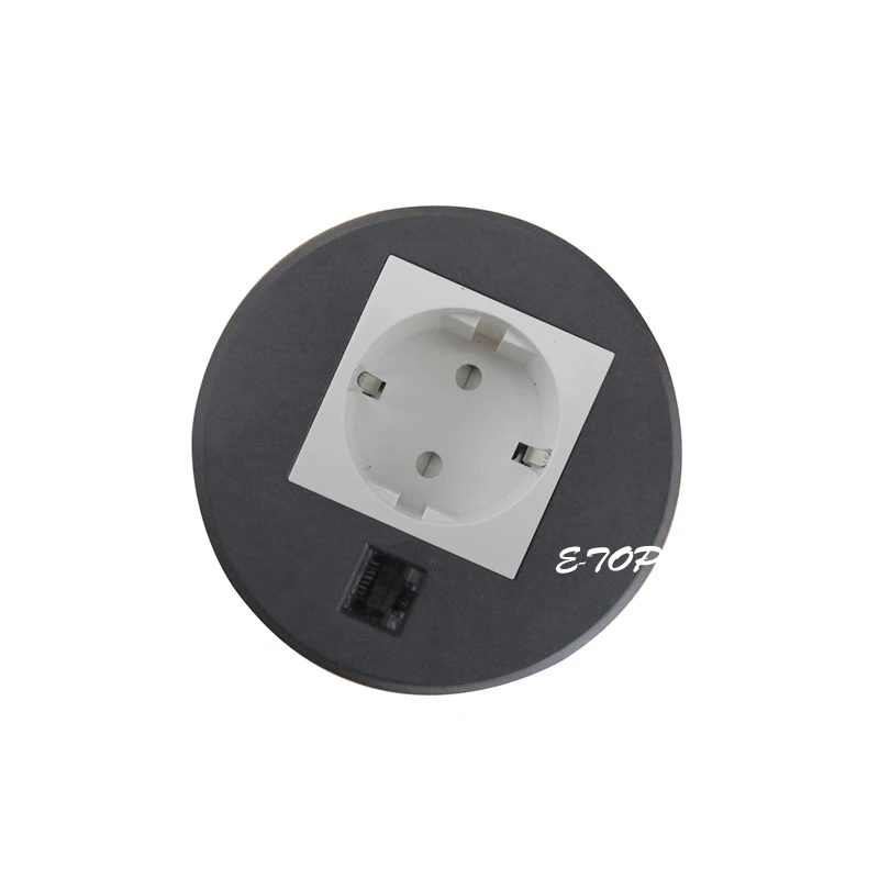Black Simple Charge Socket with 1 AC Plug outlet, 1 rj45 Network For Home Office Comference Room Kitchen Room Convenient to Use
Black Simple Charge Socket with 1 AC Plug outlet, 1 rj45 Network For Home Office Comference Room Kitchen Room Convenient to Use