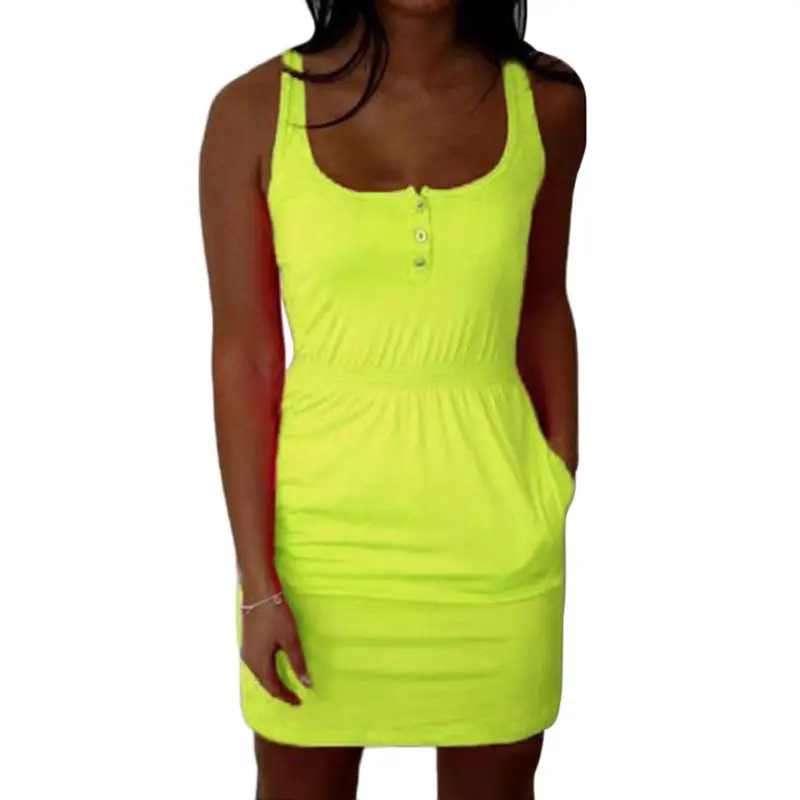 Women Summer Sleeveless Mini Beach Dress Club Wear Knee Length Bodycon Plus Size A0NF
Women Summer Sleeveless Mini Beach Dress Club Wear Knee Length Bodycon Plus Size A0NF
