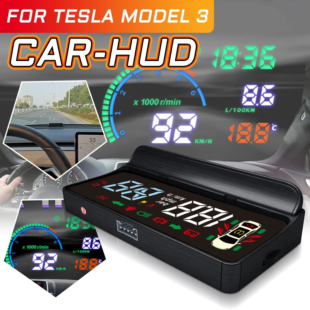 Проекционный дисплей на лобовом стекле HUD для Tesla Model 3 с проекцией скоростного напряжения, поворотный светильник, редуктор, напоминание о дв...
Проекционный дисплей на лобовом стекле HUD для Tesla Model 3 с проекцией скоростного напряжения, поворотный светильник, редуктор, напоминание о дв...