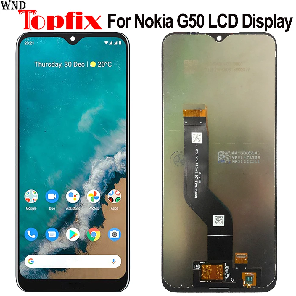Черный 6,82 "Оригинальный ЖК-дисплей для Nokia G50, ЖК-дисплей с сенсорным экраном и дигитайзером в сборе, сменный экран TA-1358, TA-1390, TA-1370
Черный 6,82 "Оригинальный ЖК-дисплей для Nokia G50, ЖК-дисплей с сенсорным экраном и дигитайзером в сборе, сменный экран TA-1358, TA-1390, TA-1370