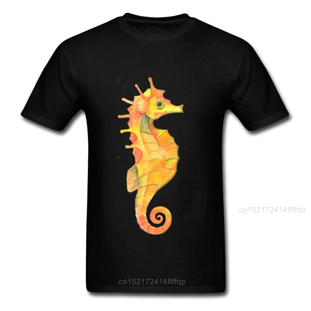 Cartoon Yellow Seahorse T-shirt Men Funny Short Sleeve Tee Shirts 100% Cotton Customized Group Tops Plus Size 
Cartoon Yellow Seahorse T-shirt Men Funny Short Sleeve Tee Shirts 100% Cotton Customized Group Tops Plus Size