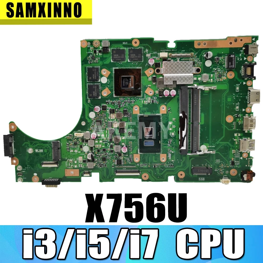 Для ASUS X756UXK X756UX X756UW X756UWK X756UVK X756UQK X756UJ X756UB X756UV X756UVK X756UQ X756UQK Материнская плата ноутбука Материнская плата
Для ASUS X756UXK X756UX X756UW X756UWK X756UVK X756UQK X756UJ X756UB X756UV X756UVK X756UQ X756UQK Материнская плата ноутбука Материнская плата