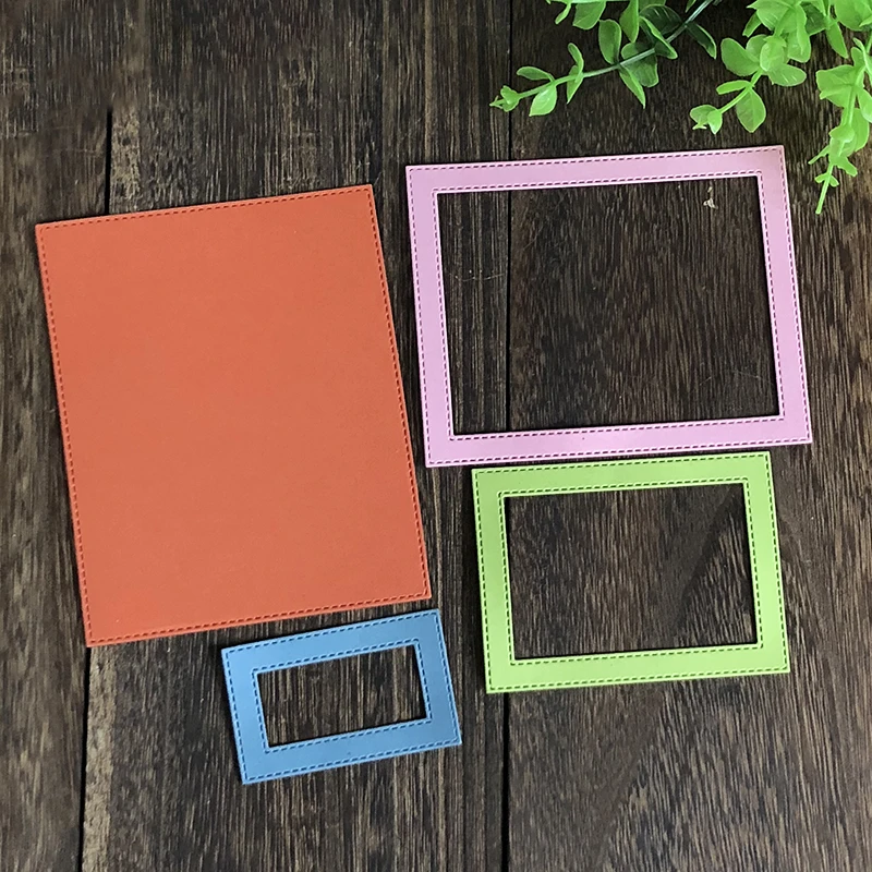 Stitched Rectangle Frame Metal Cutting Dies Scrapbooking Metal Craft Die Cut For Card Embossing Stamp Decoration
Stitched Rectangle Frame Metal Cutting Dies Scrapbooking Metal Craft Die Cut For Card Embossing Stamp Decoration