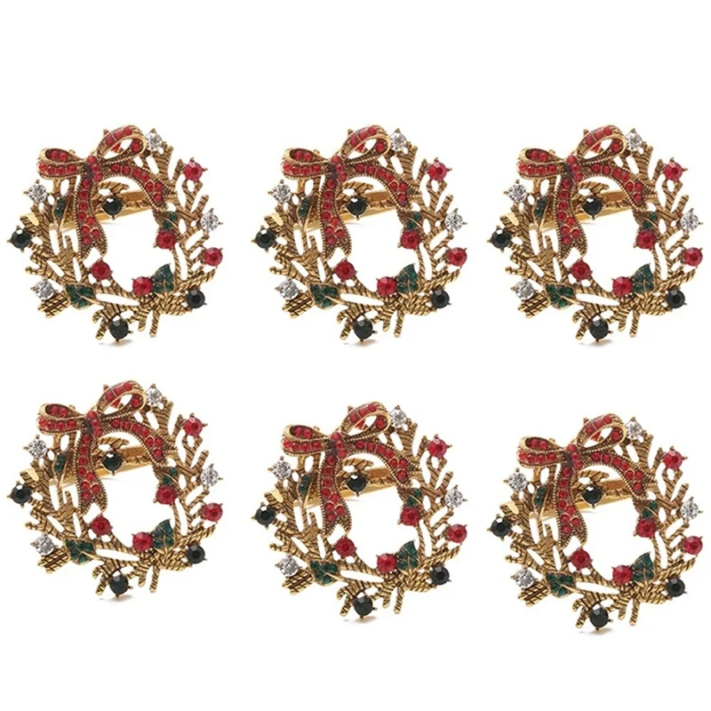 Christmas Wreath Napkin Rings Metal Napkin Buckle Napkin Holder Napkin Circle Hotel Restaurant Wedding Party Dinner
Christmas Wreath Napkin Rings Metal Napkin Buckle Napkin Holder Napkin Circle Hotel Restaurant Wedding Party Dinner