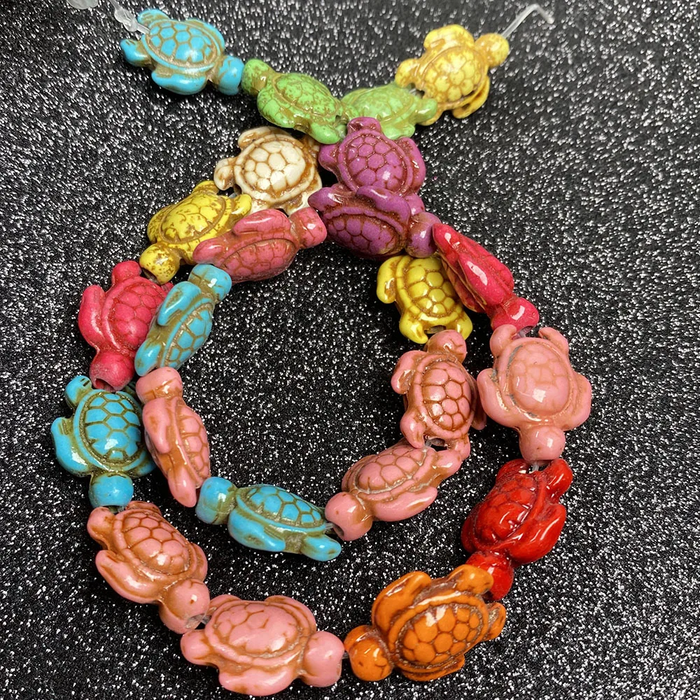 Wholesale Carved Sea Howlite Turtle Beads Charm For Jewelry Making DIY Necklace Bracelet Colorful Turquoises Tortoise Beads
Wholesale Carved Sea Howlite Turtle Beads Charm For Jewelry Making DIY Necklace Bracelet Colorful Turquoises Tortoise Beads
