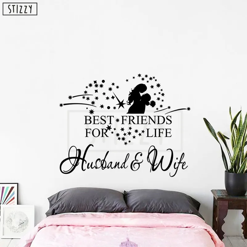 STIZZY наклейка на стене любовь пара цитаты лучшие друзья для жизни Наклейка стену
