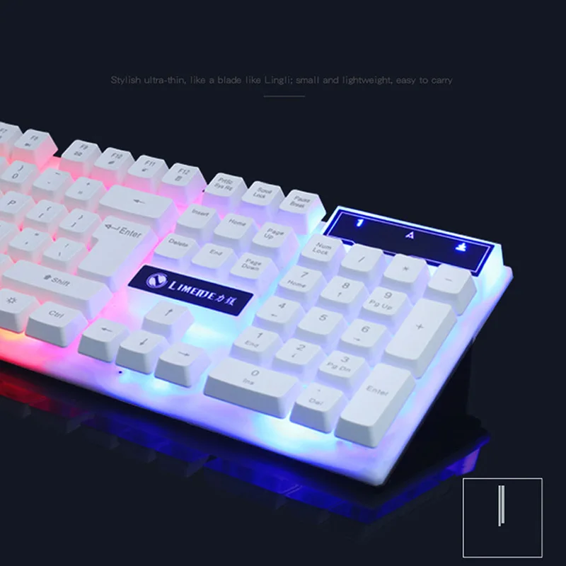 Игровая клавиатура Gamer механическая Проводная набор мыши фотоэлектрическая с
