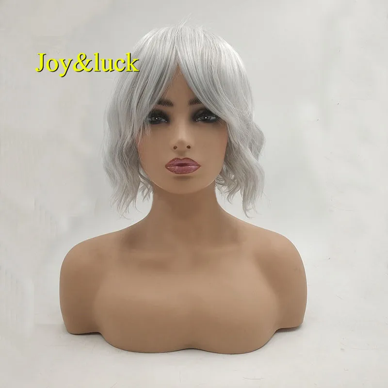 Женский синтетический парик для косплея Joy & luck, короткий кудрявый парик серебристо-серого цвета из термостойкого волокна
Женский синтетический парик для косплея Joy & luck, короткий кудрявый парик серебристо-серого цвета из термостойкого волокна