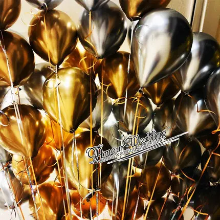 50pcs Gold silver Metal Latex Balloons Birthday Party Decorations Kids 10inch Chrome Balloon Confetti Latex Wedding Decor globos
50pcs Gold silver Metal Latex Balloons Birthday Party Decorations Kids 10inch Chrome Balloon Confetti Latex Wedding Decor globos