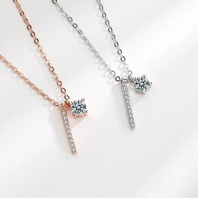 S925 Sterling Silver Diamond-Studded Word Flashing Diamond Necklace Female Simple Light Luxury Geometric Clavicle Chain
S925 Sterling Silver Diamond-Studded Word Flashing Diamond Necklace Female Simple Light Luxury Geometric Clavicle Chain