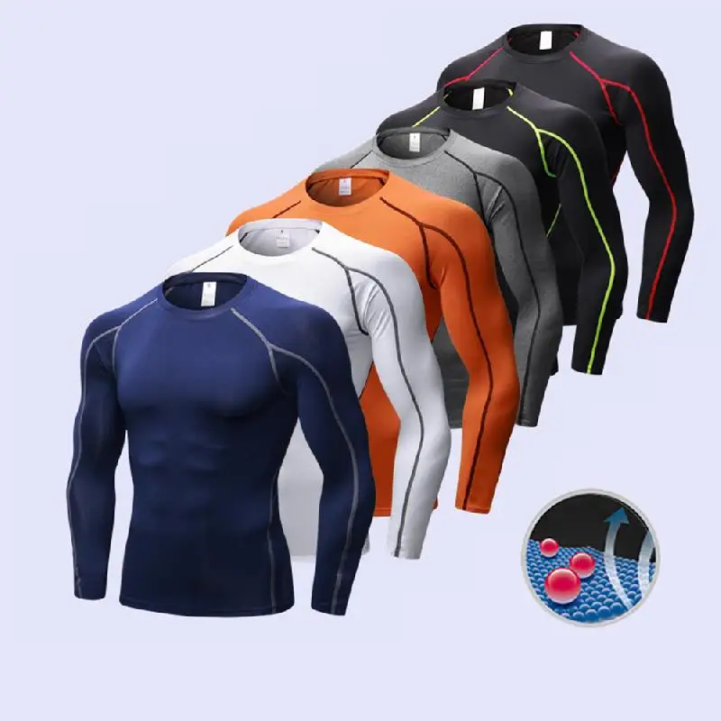 NEW Men Compression Running T Shirt Fitness Tight Long Sleeve Sport tshirt Training Jogging Shirts Gym Sportswear Quick Dry Hot
NEW Men Compression Running T Shirt Fitness Tight Long Sleeve Sport tshirt Training Jogging Shirts Gym Sportswear Quick Dry Hot
