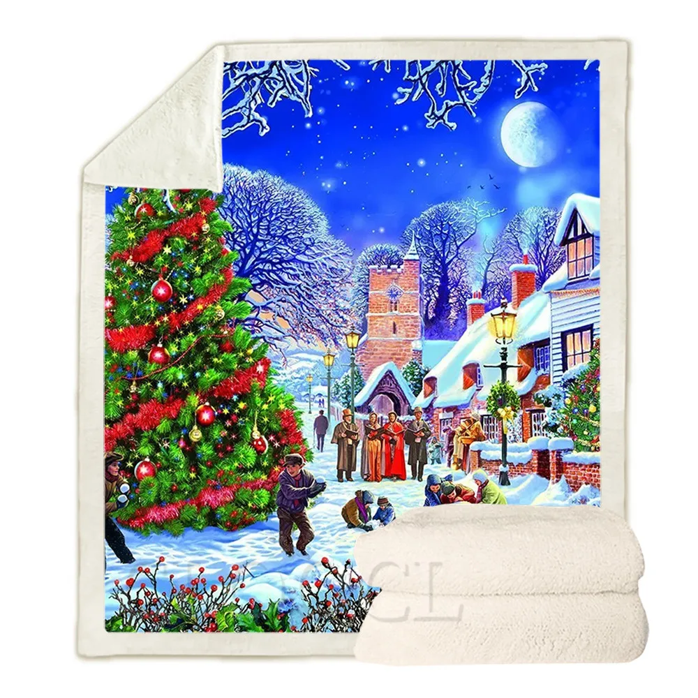 CLOOCL Christmas Blankets Color Christmas Tree Balls Stars Print Blanket Keep Warm Double Layer Plush Quilt Gifts For Girls Boys
CLOOCL Christmas Blankets Color Christmas Tree Balls Stars Print Blanket Keep Warm Double Layer Plush Quilt Gifts For Girls Boys