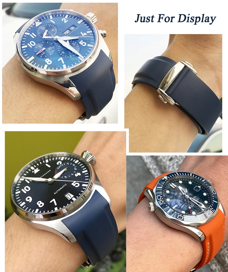 20/22mm Rubber Silicone Watch Band for Omega Bracelet 20mm 22mm Seamaster 300 Strap Blue Black Orange Speedmaster Watchband
20/22mm Rubber Silicone Watch Band for Omega Bracelet 20mm 22mm Seamaster 300 Strap Blue Black Orange Speedmaster Watchband