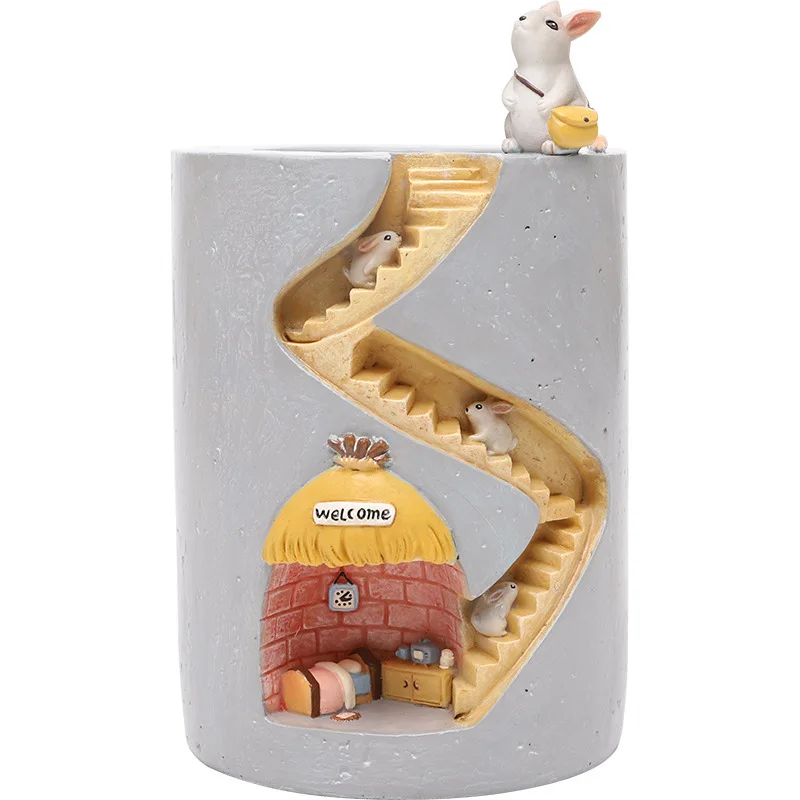 Creative Animal Resin Flowerpot Succulents Planter Water Planting Container Rabbit Hedgehog Decorative Pot Desktop Ornament
Creative Animal Resin Flowerpot Succulents Planter Water Planting Container Rabbit Hedgehog Decorative Pot Desktop Ornament