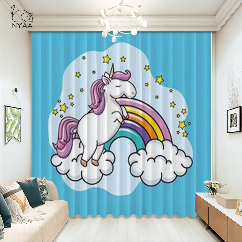 Cartoon Rainbow Unicorn Bathroom Kitchen Outdoor Indoor Drapes Kids Room Curtain Window Treatment Curtain Panels Micro Shading
Cartoon Rainbow Unicorn Bathroom Kitchen Outdoor Indoor Drapes Kids Room Curtain Window Treatment Curtain Panels Micro Shading