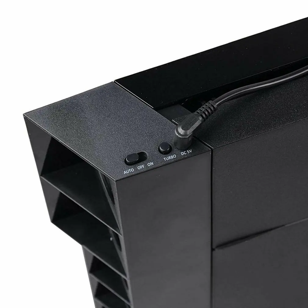 TP4-005 Smart Turbo Temperature Control USB Cooling Cooler 5-Fan for Playstation 4 for PS4 Radiation Fan
TP4-005 Smart Turbo Temperature Control USB Cooling Cooler 5-Fan for Playstation 4 for PS4 Radiation Fan