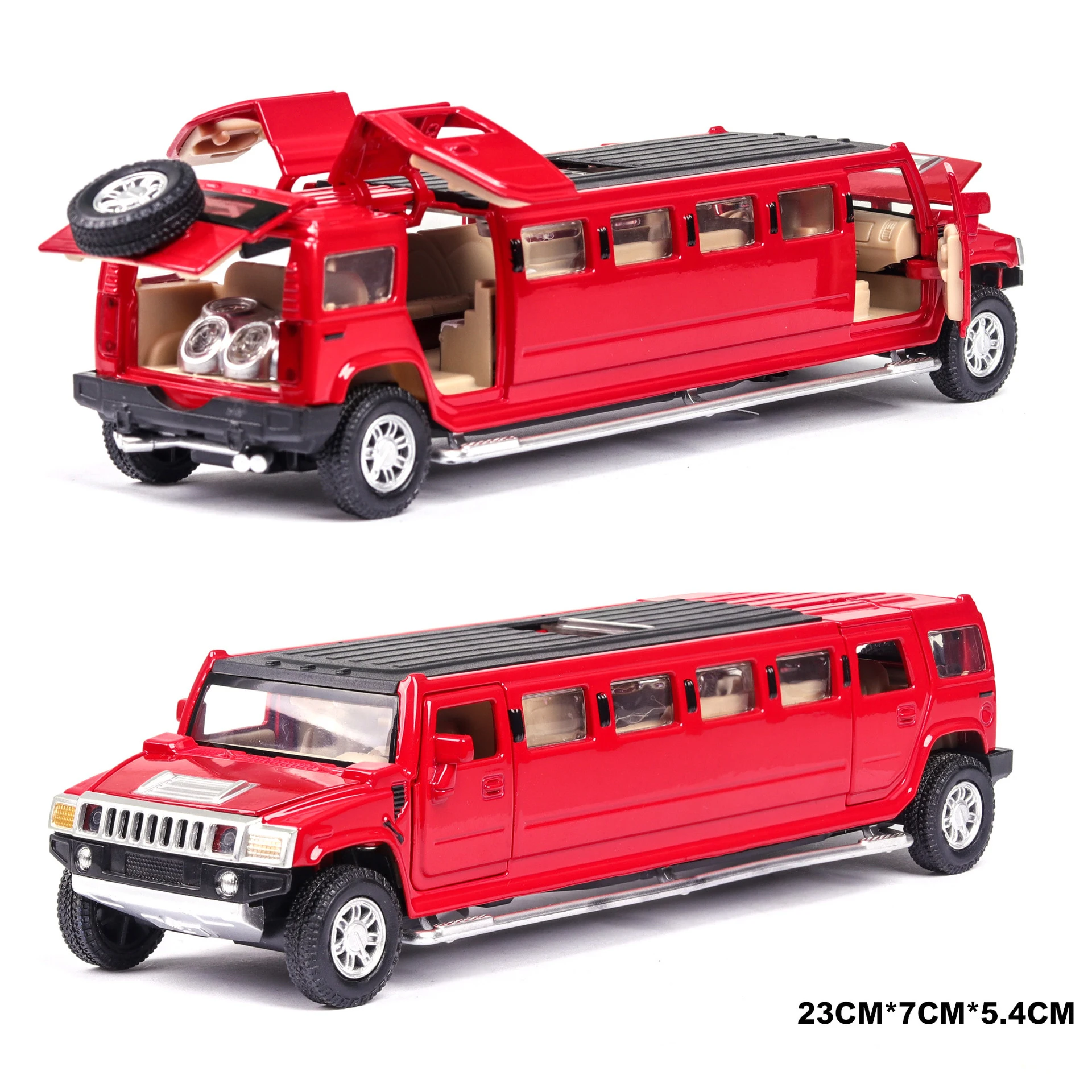 1:32 High simulation Special Police Supercar Extended Hummer Pickup Children's Sound and Light Pull Back Car Model for Gifts
1:32 High simulation Special Police Supercar Extended Hummer Pickup Children's Sound and Light Pull Back Car Model for Gifts