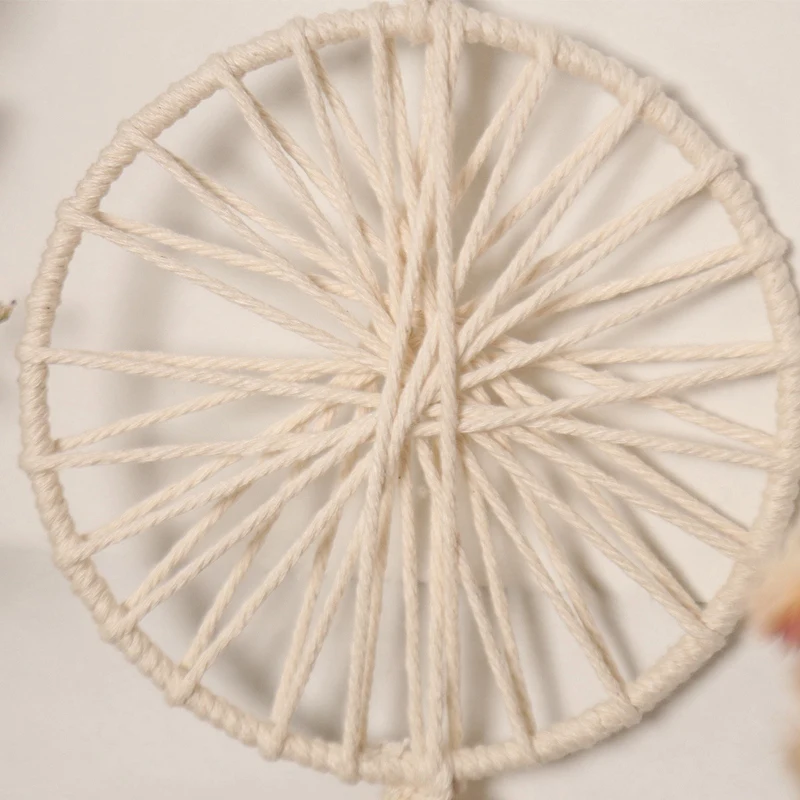 Nordic Style Dream Catcher Cotton Thread Woven Tel Bohemian Wall Hanging Pendant Bedroom Living Room Decoration
Nordic Style Dream Catcher Cotton Thread Woven Tel Bohemian Wall Hanging Pendant Bedroom Living Room Decoration
