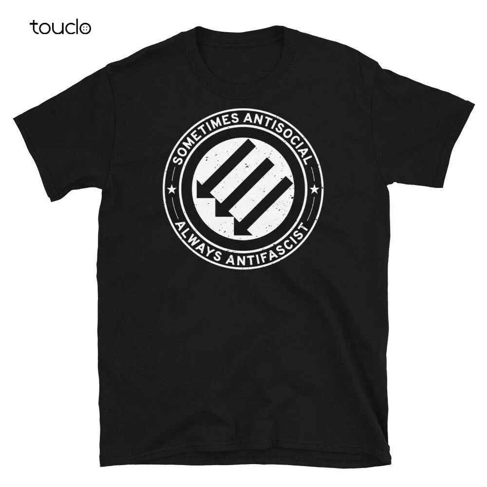 Antifa Sometimes Antisocial Always Antifascist Short-Sleeve Unisex T-Shirt Mens Tee Shirts
Antifa Sometimes Antisocial Always Antifascist Short-Sleeve Unisex T-Shirt Mens Tee Shirts