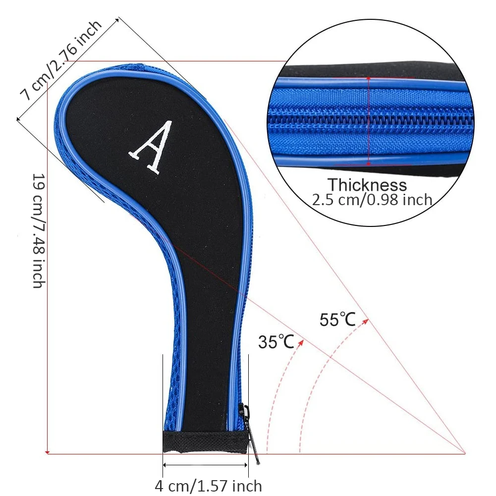 10PCS Golf Head Iron Covers Waterproof Long Neck Golf Heads Protector Cover Set With Zipper Number Printed For Outdoor Golf
10PCS Golf Head Iron Covers Waterproof Long Neck Golf Heads Protector Cover Set With Zipper Number Printed For Outdoor Golf