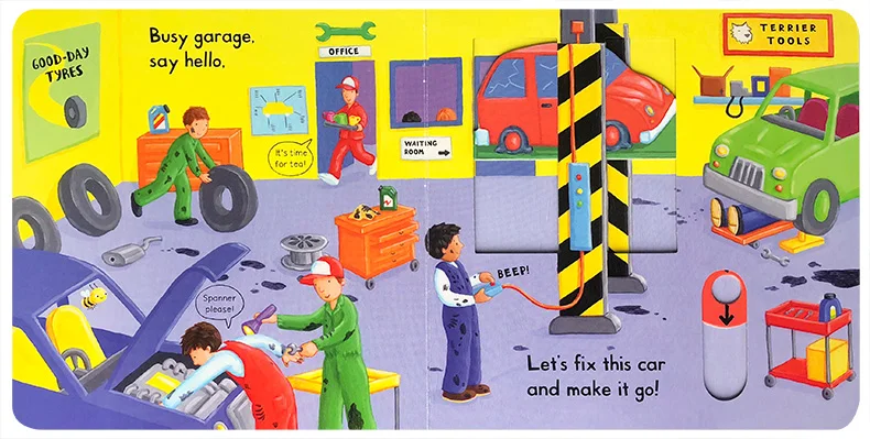Busy Garage Board Book Early Childhood Education Books Original English Books
Busy Garage Board Book Early Childhood Education Books Original English Books