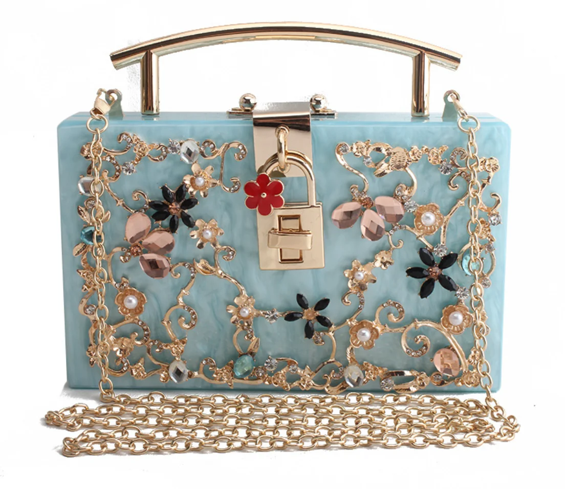 girl Diamonds flap handbag Clutch bag Women Pearl Beaded Shoulder messenger Bag Metal Cage Handbags Ladies Wedding Party Purse
girl Diamonds flap handbag Clutch bag Women Pearl Beaded Shoulder messenger Bag Metal Cage Handbags Ladies Wedding Party Purse