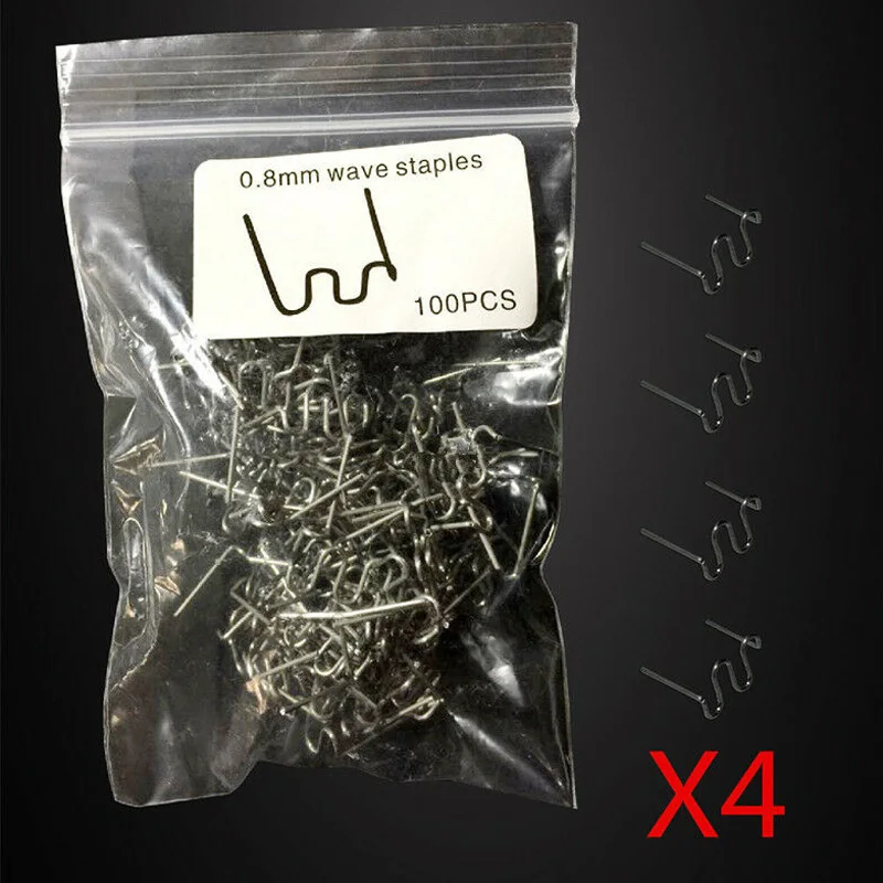 Repair Hot Staples 400pcs Flat For Car Bumper Plastic Stainless steel Stapler