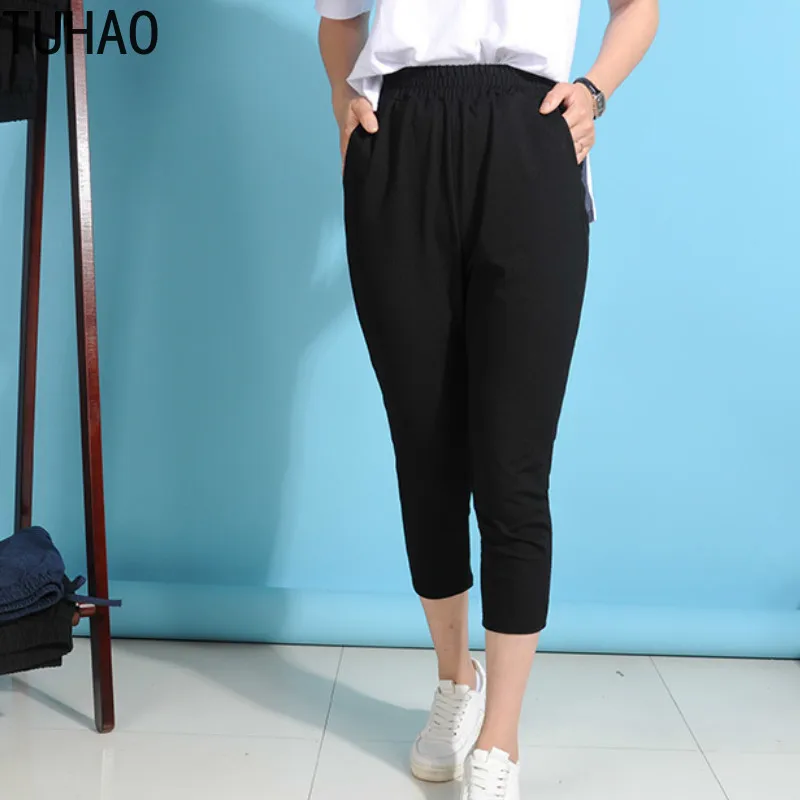 TUHAO Plus Size 9XL 8XL 7XL 6XL Women Casual Pants Female Black Office Lady Pants Female Tracksuit Elastic Waist Trousers WM10
TUHAO Plus Size 9XL 8XL 7XL 6XL Women Casual Pants Female Black Office Lady Pants Female Tracksuit Elastic Waist Trousers WM10