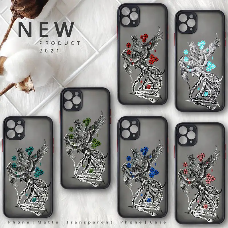 Chinese style Phoenix bird Phone Case for iphone 11 12 13 pro max mini 7 8 plus SE2020 X XS XR TPU Matte Transparent funda
Chinese style Phoenix bird Phone Case for iphone 11 12 13 pro max mini 7 8 plus SE2020 X XS XR TPU Matte Transparent funda