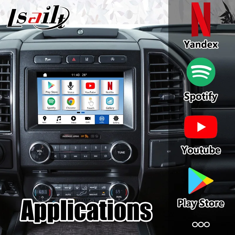 Lsailt Android GPS навигатор коробка для экспедиции Ford Sync3 16-20 видео интерфейс с YouTube Netflix