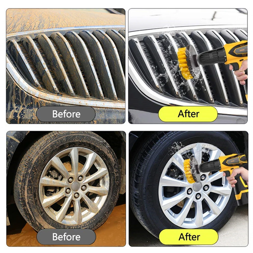 Cleaning Drill Cleaning Brush Attachments Set Waterproof Electric Cleaning Brush Drill Brush Grout Brush Cleaning Tool for Car
Cleaning Drill Cleaning Brush Attachments Set Waterproof Electric Cleaning Brush Drill Brush Grout Brush Cleaning Tool for Car