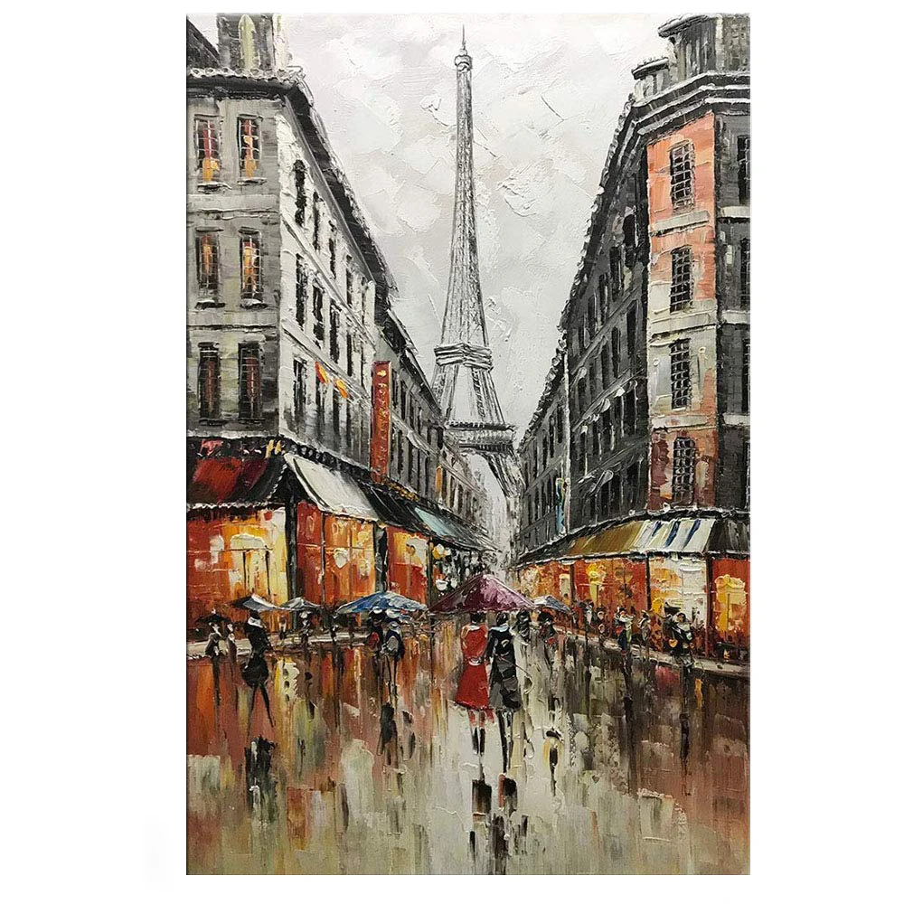 Hand-Painted Paris Tower Canvas Wall Art Abstract Couple Painting Vertical Paris Artwork for Home Wall Pictures
Hand-Painted Paris Tower Canvas Wall Art Abstract Couple Painting Vertical Paris Artwork for Home Wall Pictures