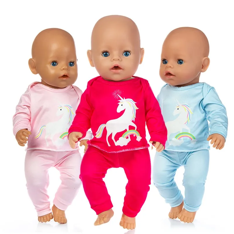 Born New Baby Doll Clothes Accessories Fit 18 inch Red Pink Blue Pony Two Piece Clothes Suit For Baby Birthday Festival Gift
Born New Baby Doll Clothes Accessories Fit 18 inch Red Pink Blue Pony Two Piece Clothes Suit For Baby Birthday Festival Gift