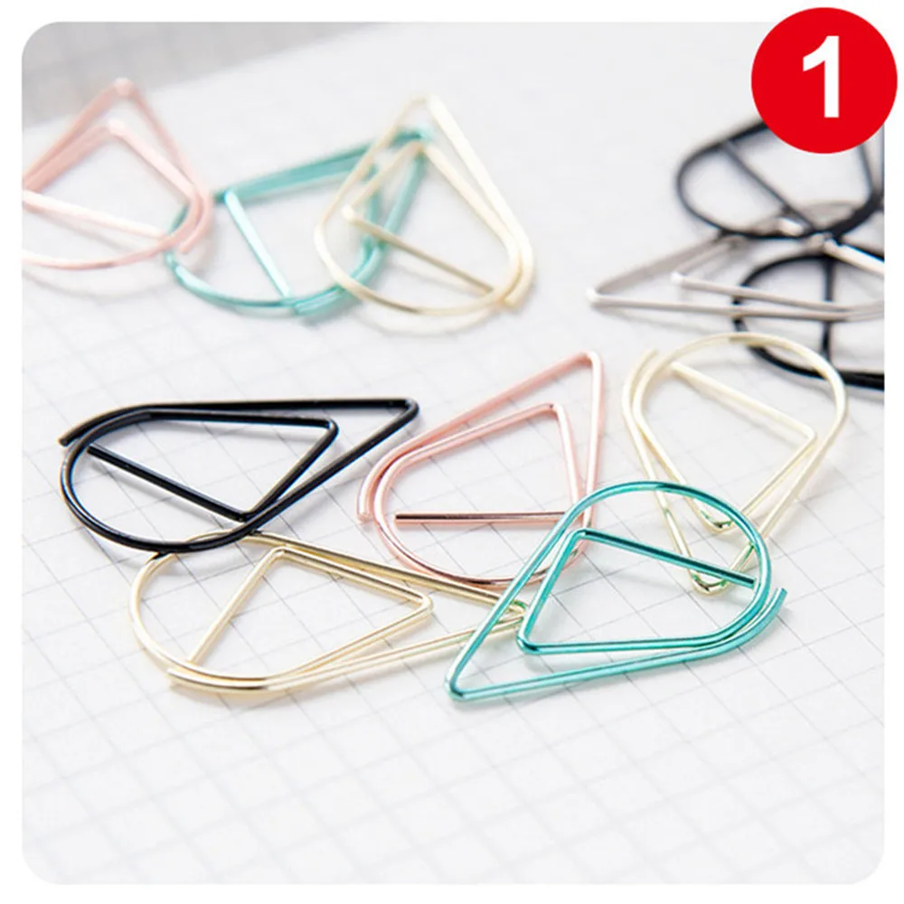 10pcs/pack 7 Colors Brief Style Waterdrop Shaped Metal Paper Clip Bookmark Stationery School Office Supply Marking Clips
10pcs/pack 7 Colors Brief Style Waterdrop Shaped Metal Paper Clip Bookmark Stationery School Office Supply Marking Clips