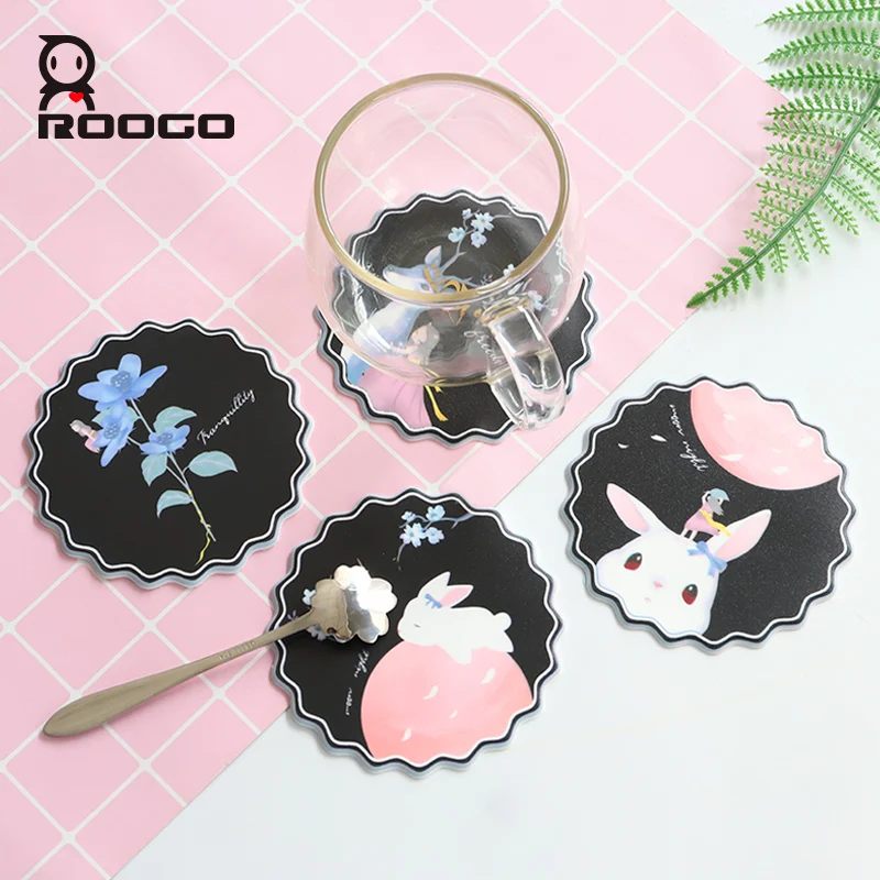 ROOGO Creative Flower And Animals Design Silicone Coasters Glasses Coffee Mugs Cup Placemats Desk Table Decor
ROOGO Creative Flower And Animals Design Silicone Coasters Glasses Coffee Mugs Cup Placemats Desk Table Decor